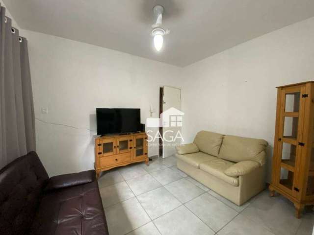Apartamento com 1 dormitório para alugar, 55 m² por R$ 1.800,00/mês - Canto do Forte - Praia Grande/SP