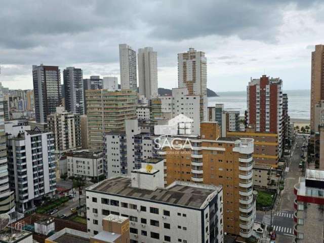 Apartamento  Mobiliado com 2 dormitórios para alugar, 83 m² por R$ 4.600/mês - Vila Guilhermina - Praia Grande/SP