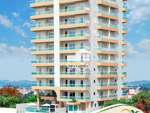 Apartamento com 2 dormitórios à venda, 61 m² por R$ 441.416,96 - Vila Caiçara - Praia Grande/SP