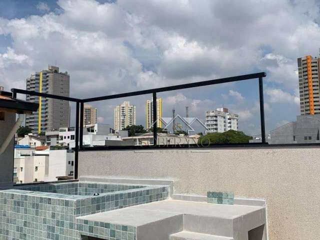 Cobertura com 3 dormitórios à venda, 129 m² por R$ 828.100,00 - Jardim - Santo André/SP