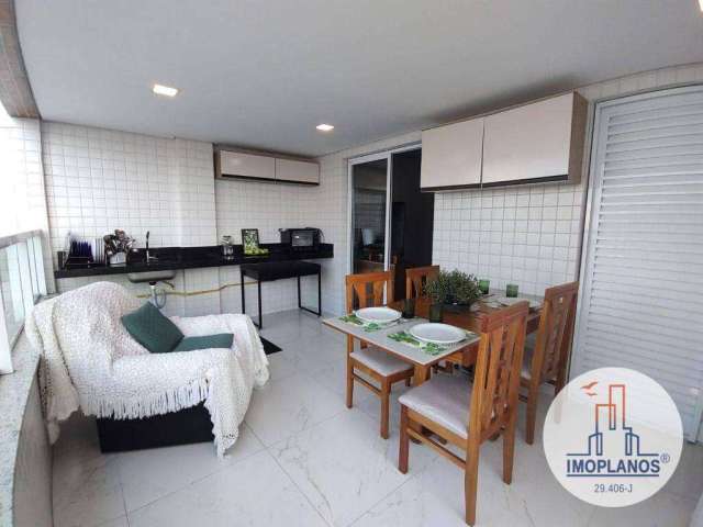 Apartamento com 3 dormitórios, 110 m² - venda por R$ 860.000,00 ou aluguel por R$ 5.730,01/mês - Caiçara - Praia Grande/SP
