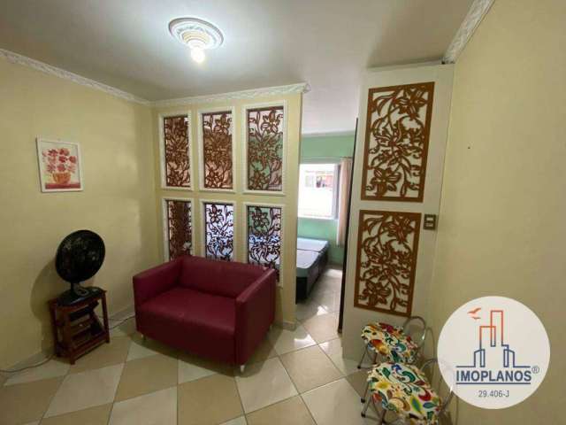 Kitnet com 1 dormitório para alugar, 36 m² por R$ 1.600,01/mês - Boqueirão - Praia Grande/SP