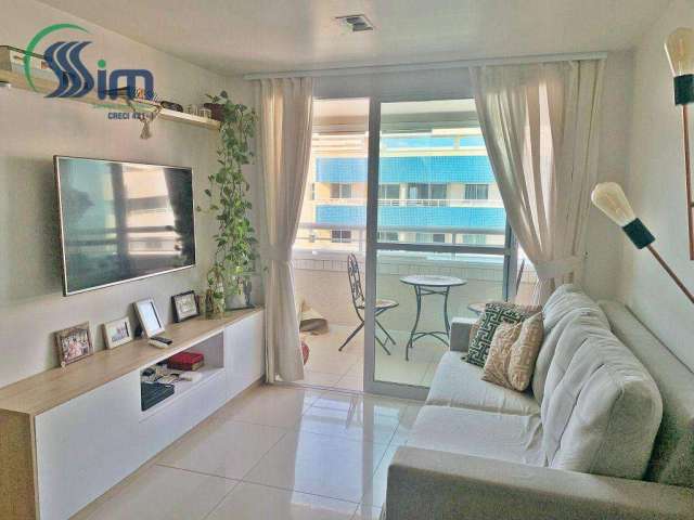 Oportunidade  Apartamento c /lazer, projetado, nascente,  andar alto, melhor coluna, com 2 quartos à venda, 62 m² por R$ 480.000 - Dunas- FortalezaCE
