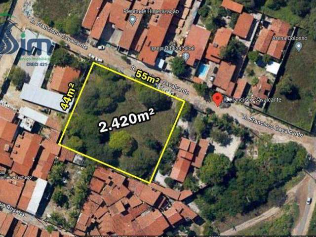Opoutunidade Terreno à venda, 2420 m² ( 55,00m  x  44,00m), por R$ 900.000 - Edson Queiroz - Fortaleza/CE
