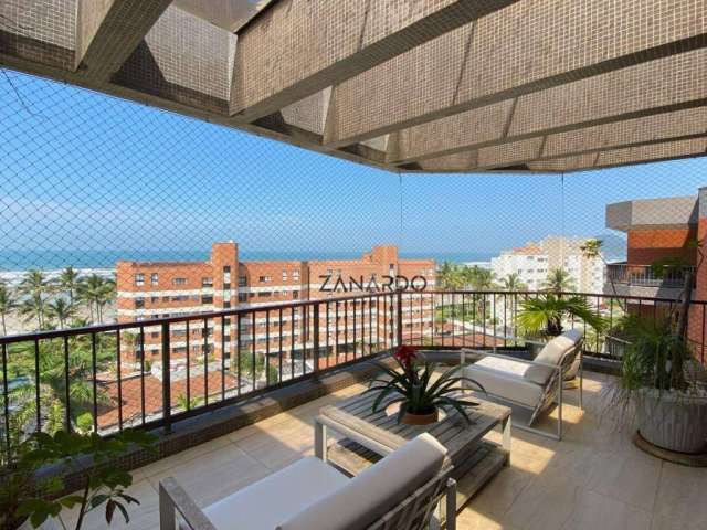 Cobertura vista mar, 3 dormitórios sendo 2 suítes à venda, 244 m² por R$ 3.500.000 - Riviera de São Lourenço - Bertioga/SP
