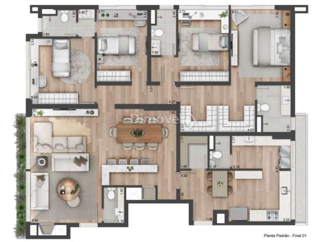 Apartamento com 4 quartos à venda na PRAIA DE BELAS, 2024, Menino Deus, Porto Alegre por R$ 3.333.335