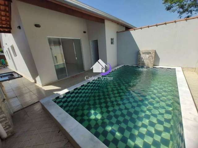 Casa nova com 2 dormitórios e piscina. por r$ 290.000