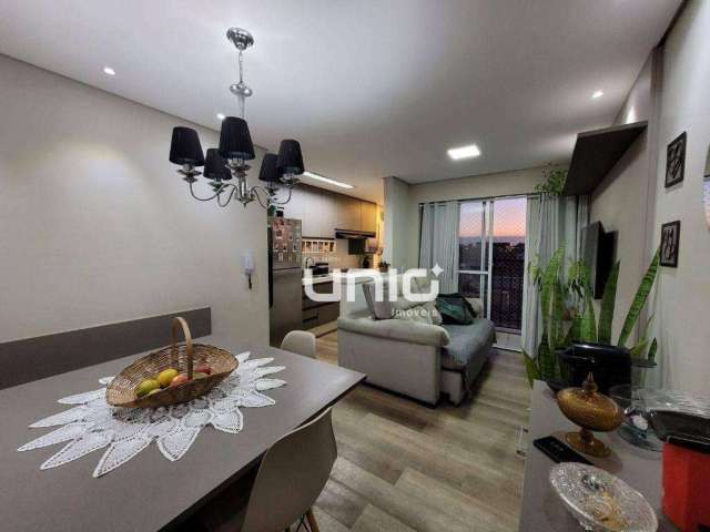Apartamento com 2 dormitórios para alugar, 54 m² por R$ 1.788,00/mês - Paulicéia - Piracicaba/SP