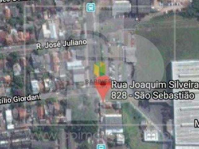 Terreno com 403 m2 na Rua Joaquim Silveira - Bairro São Sebastião