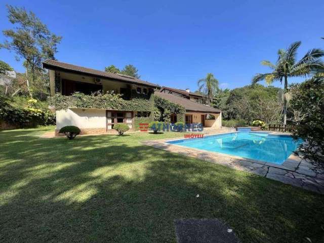 Casa com 5 dormitórios, 981 m² - venda por R$ 4.400.000,00 ou aluguel por R$ 26.740,00/mês - Parque Silvino Pereira - Cotia/SP