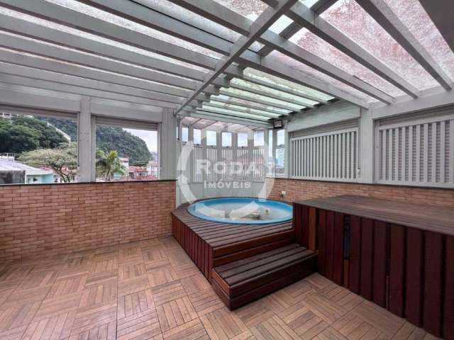 Casa sobreposta alta à venda, 3 quartos, 1 suíte, 2 vagas, Vila Belmiro - Santos/SP