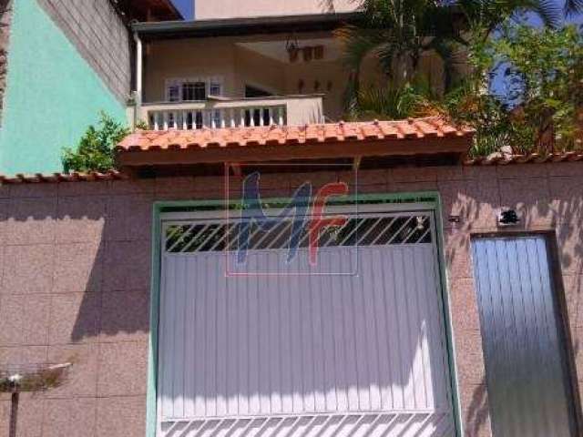Excelente Casa em Caieiras  com 5 dorms sendo 1 suíte, 2 banheiros, 4 vagas, 250 m²,a.u,  salão com churrasqueira. (REF: 10.553)