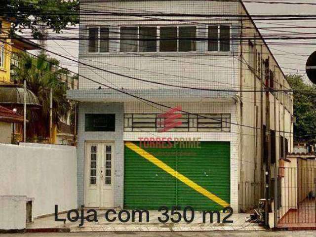 Loja, 570 m² - venda por R$ 1.900.000,00 ou aluguel por R$ 16.181,04/mês - Vila Mathias - Santos/SP