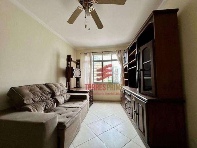 Apartamento com 1 dormitório para alugar, 55 m² por R$ 2.800,00/mês - Boqueirão - Santos/SP