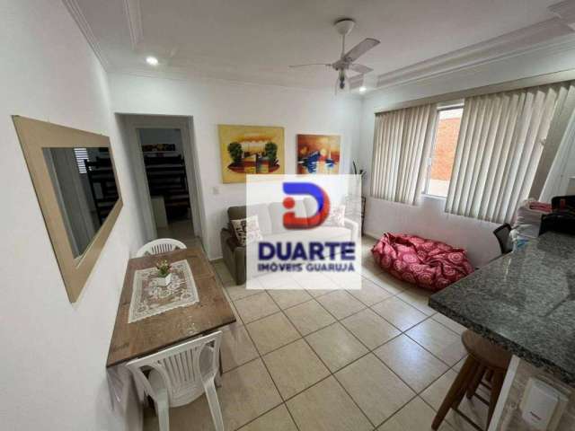 Apartamento com 1 dormitório à venda, 55 m² por R$ 300.000 - Tombo - Guarujá/SP
