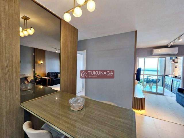 Apartamento Mobiliado com 2 dormitórios à venda, 77 m² por R$ 619.000 - Vila Atlântica - Mongaguá/SP