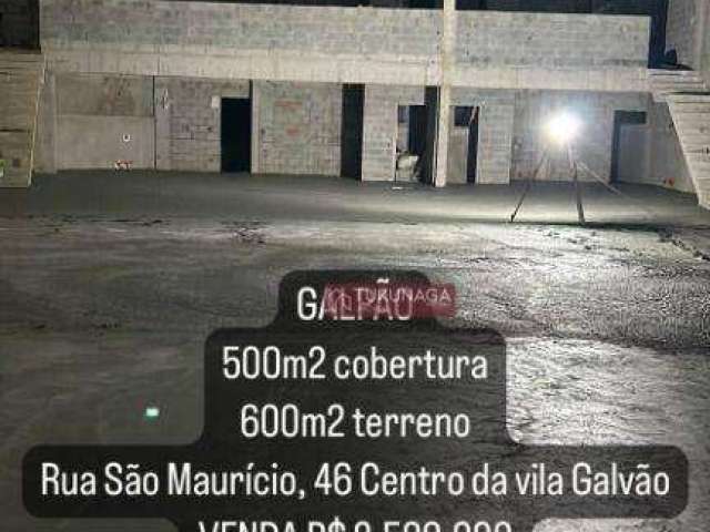 Galpão, 600 m² - venda por R$ 2.500,00 ou aluguel por R$ 20.300,00/mês - Vila Galvão - Guarulhos/SP