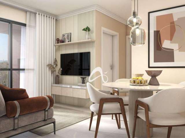 Apartamento com 2 dormitórios à venda, 49 m² por R$ 299.000 - Centro - Pinhais/PR