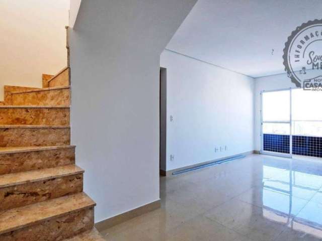 Cobertura com 3 dormitórios à venda, 153 m² por R$ 860.000,00 - Vila Guilhermina - Praia Grande/SP