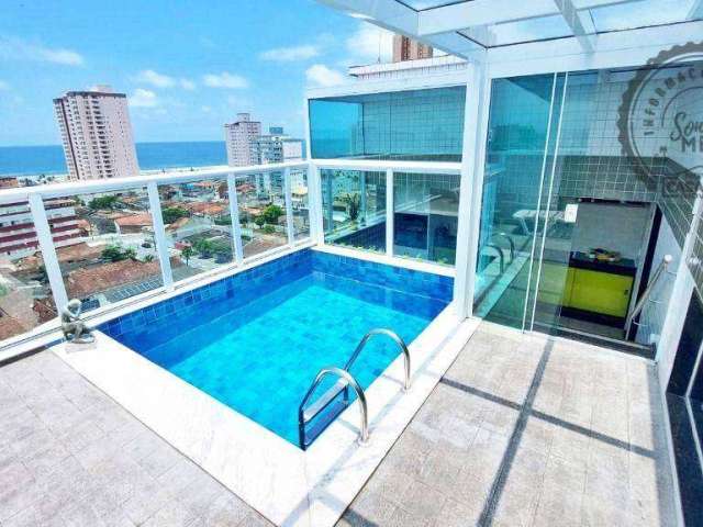 Cobertura com 3 dormitórios à venda, 165 m² por R$ 900.000,00 - Mirim - Praia Grande/SP
