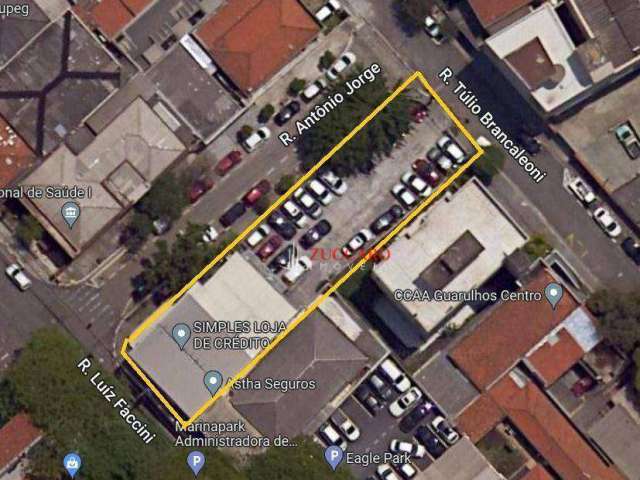 Terreno à venda, 613 m² por R$ 3.194.499,01 - Centro - Guarulhos/SP