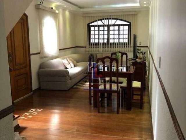 Sobrado com 4 dormitórios à venda, 171 m² por R$ 763.000,00 - Vila Aquilino - Santo André/SP