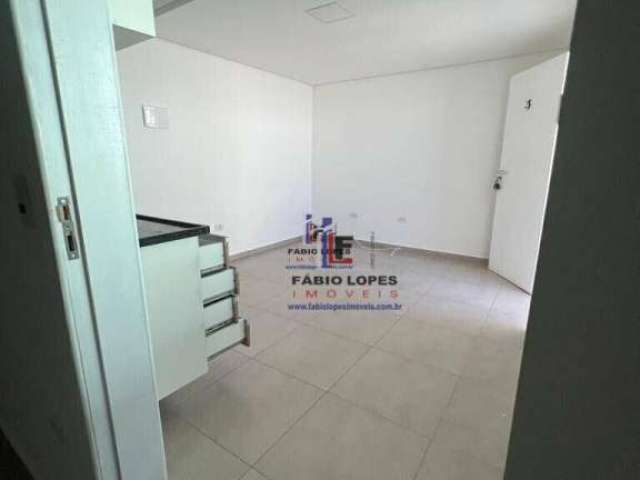 Flat com 1 dormitório para alugar, 37 m² por R$ 1.000,00/mês - Vila Sacadura Cabral - Santo André/SP