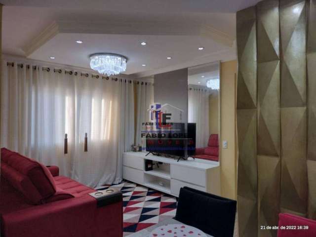 Apartamento com 3 dormitórios à venda, 79 m² por R$ 456.000,00 - Parque das Nações - Santo André/SP