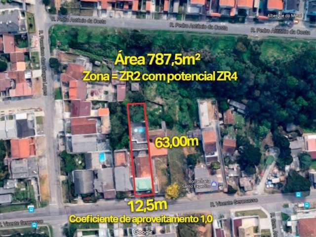 Terreno à venda, 787 m² por R$ 1.280.000,00 - Cabral - Curitiba/PR