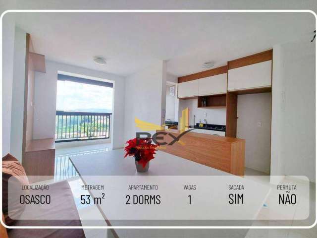 Apartamento com 2 dormitórios sendo 1 suíte 1 vaga 53 m² em Osasco SP