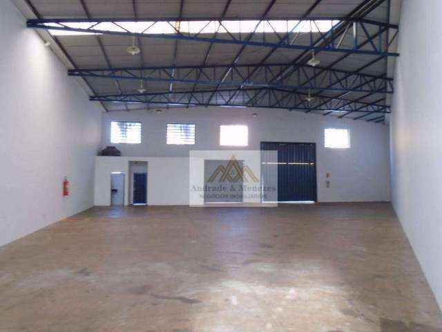 Galpão para alugar, 330 m² por R$ 8.076,23/mês - Residencial e Comercial Palmares - Ribeirão Preto/SP
