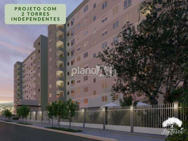 Apartamento Solar da Figueira - Torre A à venda, com 60,47m², 2 quartos - Passo das Pedras - Gravataí / RS por R$ 294.447,35