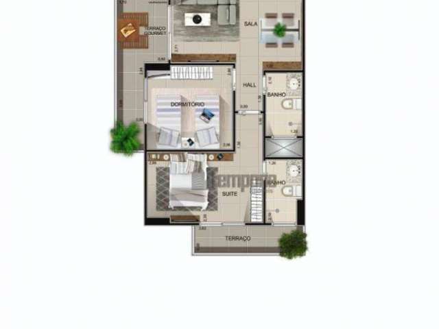 Apartamento com 2 dormitórios à venda, 68 m² por R$ 350.000,00 - Vila Guilhermina - Praia Grande/SP