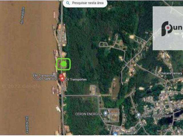 Terreno à venda por R$ 30.000.000 - frente para o Rio Madeira - Porto Velho/RO