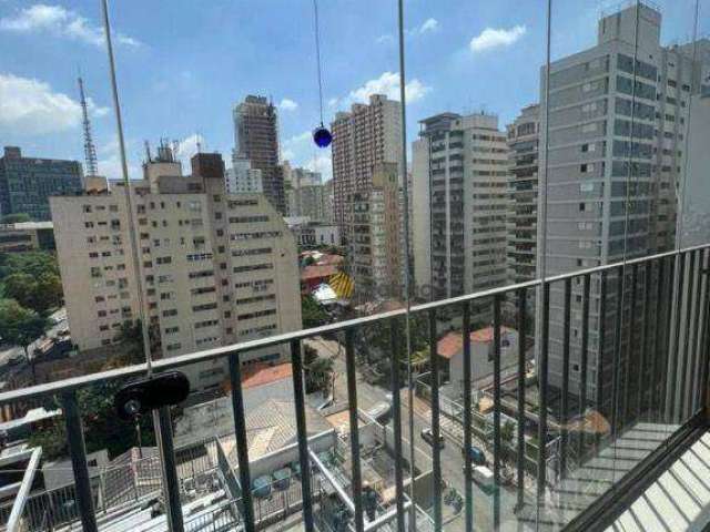 Apartamento com 1 dormitório para alugar, 35 m² por R$ 6.012,47/mês - Cerqueira César - São Paulo/SP