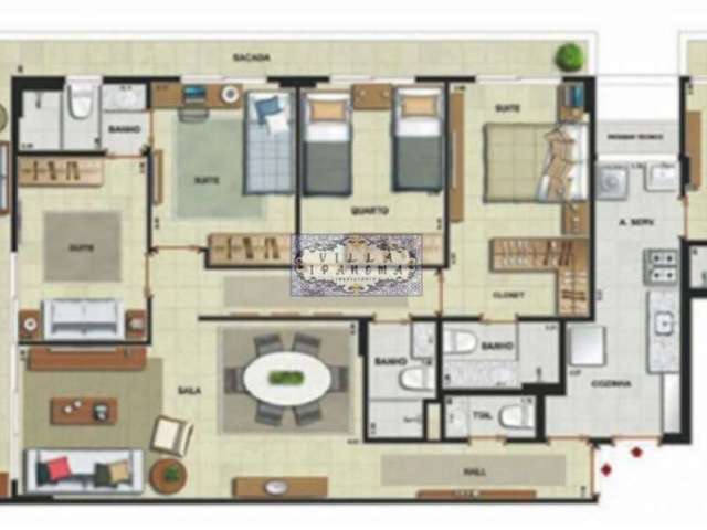Apartamento com 4 quartos à venda na Rua Pinheiro Guimarães, Botafogo, Rio de Janeiro, 130 m2 por R$ 1.835.000