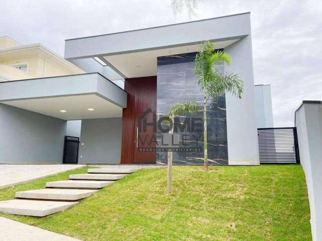 Belíssima casa térrea à venda com 3 suítes em condomínio fechado, 269m², Valinhos - SP