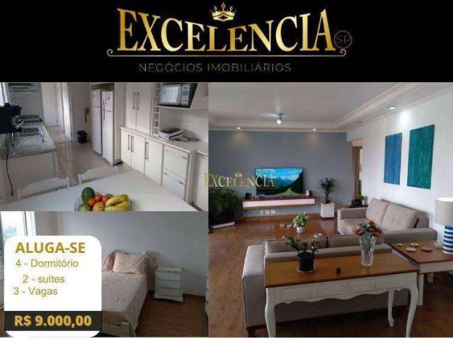 Apartamento com 4 dormitórios para alugar, 170 m² por R$ 9.800,00/mês - Vila Progredior - São Paulo/SP