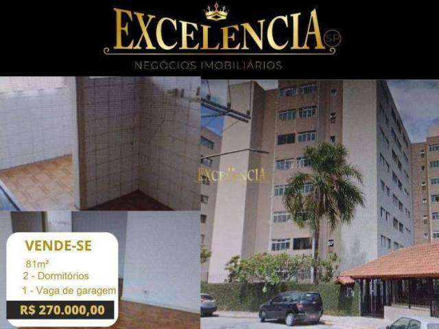 Apartamento com 2 dormitórios à venda, 54 m² por R$ 245.000,00 - Sítio Morro Grande - São Paulo/SP