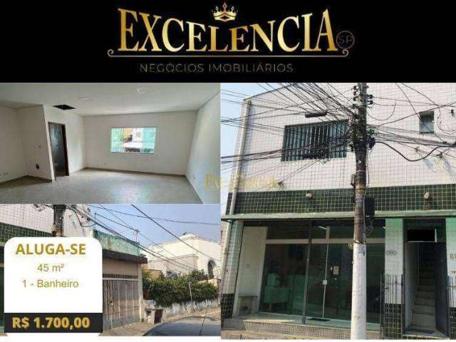 Sala para alugar, 40 m² por R$ 1.850,00/mês - Vila Mazzei - São Paulo/SP