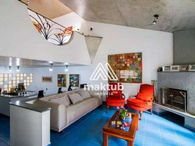 Sobrado com 4 dormitórios para alugar, 410 m² por R$ 13.568/mês - Vila Bastos - Santo André/SP