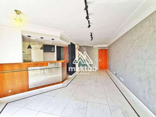 Apartamento Triplex para alugar, 132 m² por R$ 7.607,11/mês - Jardim - Santo André/SP