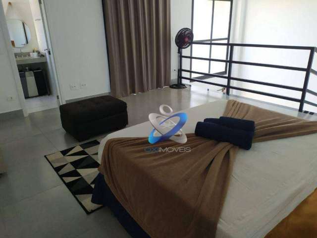 Apartamento Duplex com 1 dormitório para alugar, 94 m² por R$ 5.557,00/mês - Parque Residencial Aquarius - São José dos Campos/SP