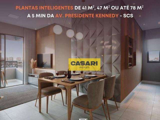Apartamento à venda, 41 m² por R$ 302.000,00 - Vila Palmares - Santo André/SP