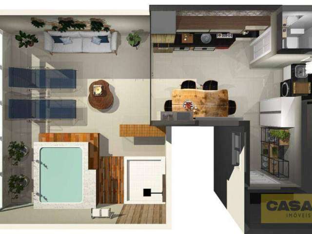 Cobertura com 2 dormitórios à venda, 90 m² por R$ 560.000,01 - Campestre - Santo André/SP