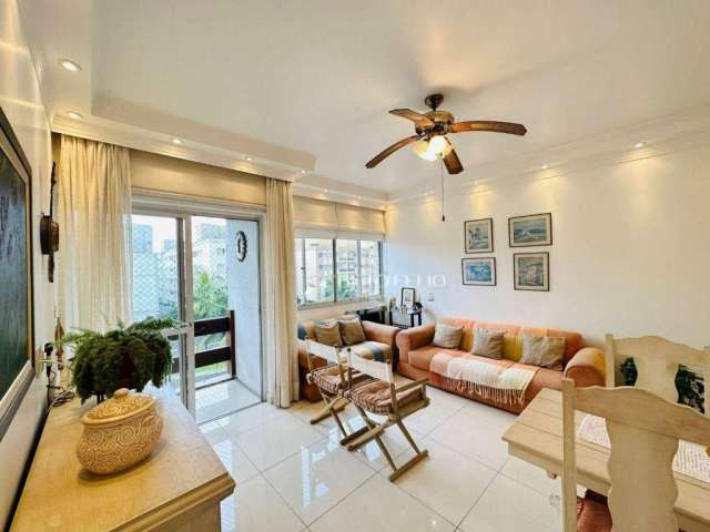 Apartamento com 3 dormitórios à venda, 82 m² por R$ 440.000,00 - Praia da Enseada - Guarujá/SP