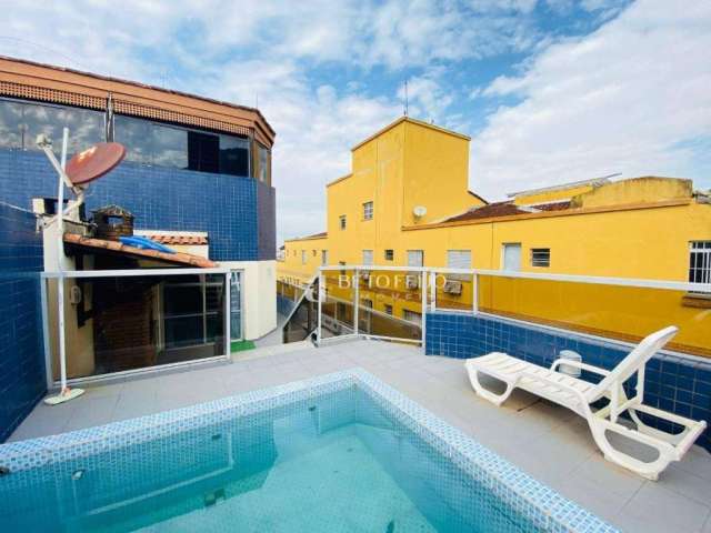 Cobertura com 3 dormitórios à venda, 150 m² por R$ 520.000,00 - Vila Júlia - Guarujá/SP