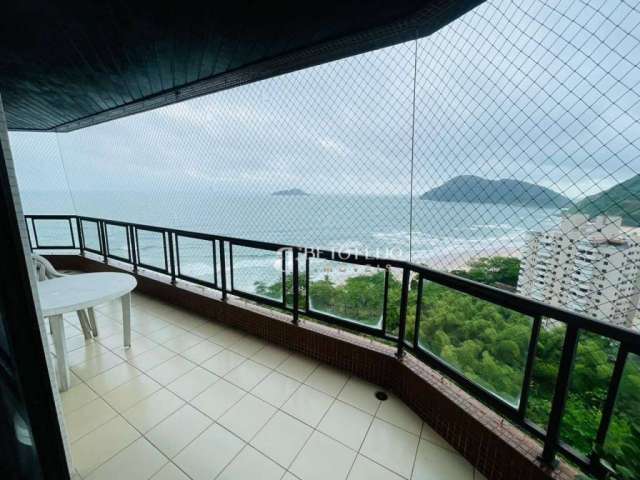 Apartamento com 3 dormitórios para alugar, 220 m² por R$ 7.000,00/mês - Tombo - Guarujá/SP