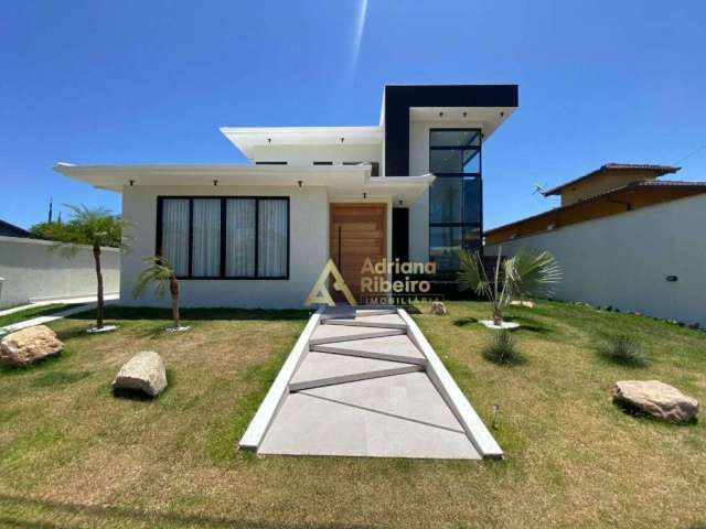 Casa com 4 dormitórios à venda, 209 m² por R$ 1.890.000 - Caminho de Búzios - Cabo Frio/RJ