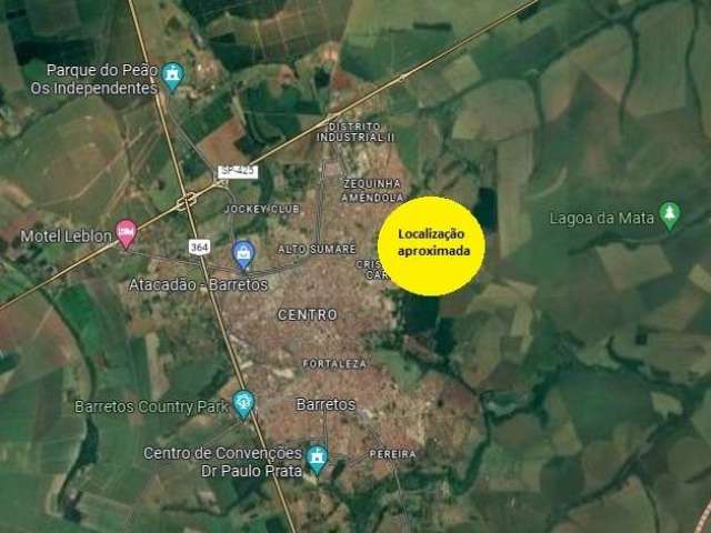 Area para venda em Barretos-SP com 40.000 m2, ideal para incorporação e loteamento, ao lado de loteamento e condomínios